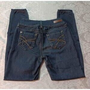 Wallflower Soft Stretchy Pants W/Pockets 5 Junior Dark Blue Skinny Midrise